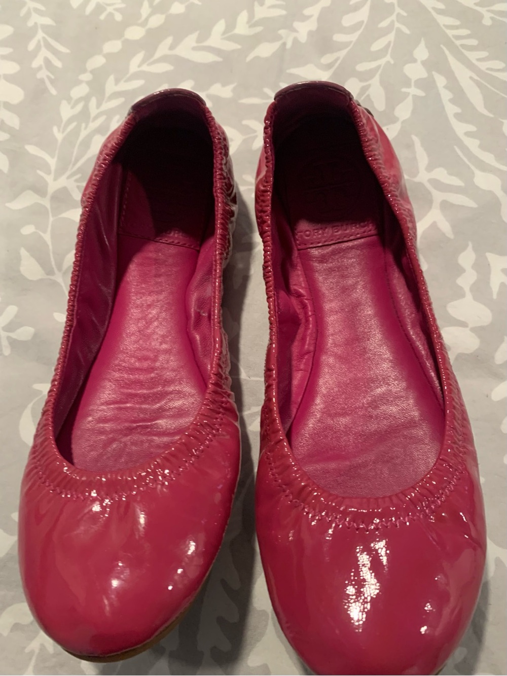 Tory Burch Pink Patent Leather Ballet Flats
